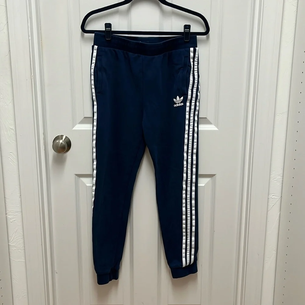 adidas Originals adicolor Popper Sweatpants In Navy - Extra‎ Large